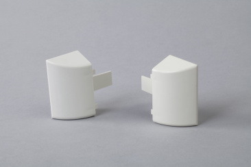 Embout d'extr&eacute;mit&eacute; gauche et droit pour lisse de 70x30mm - FLG 10262X et FLD 10261W 