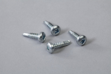 Vis acier Zingu&eacute; auto foreuse crantage sous t&ecirc;te