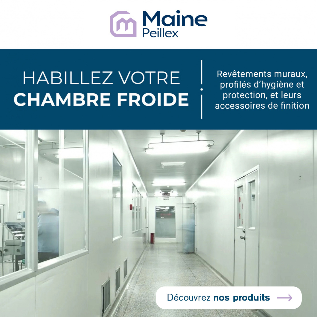 Profilés pvc pour chambre froide